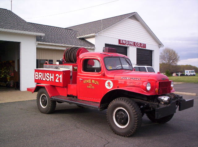 Old apparatus brush truck